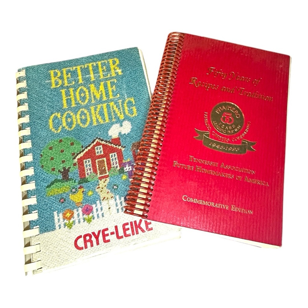 Vintage collection cookbooks “Better Home Cooking & Fifty Years of Recipes”| ii1